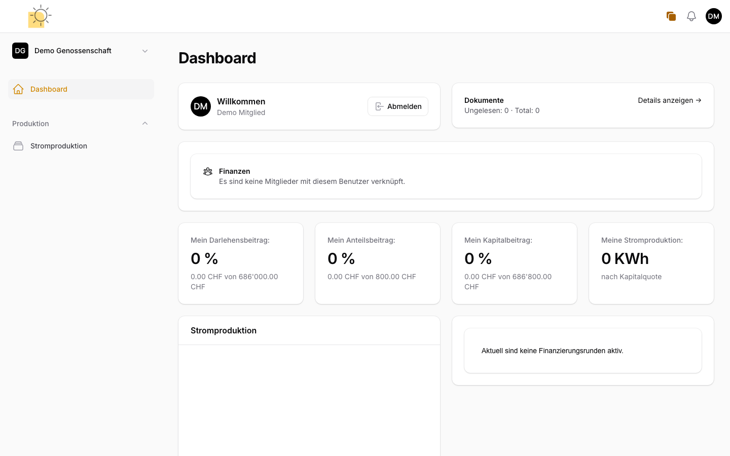 SolarCrowd Member Dashboard